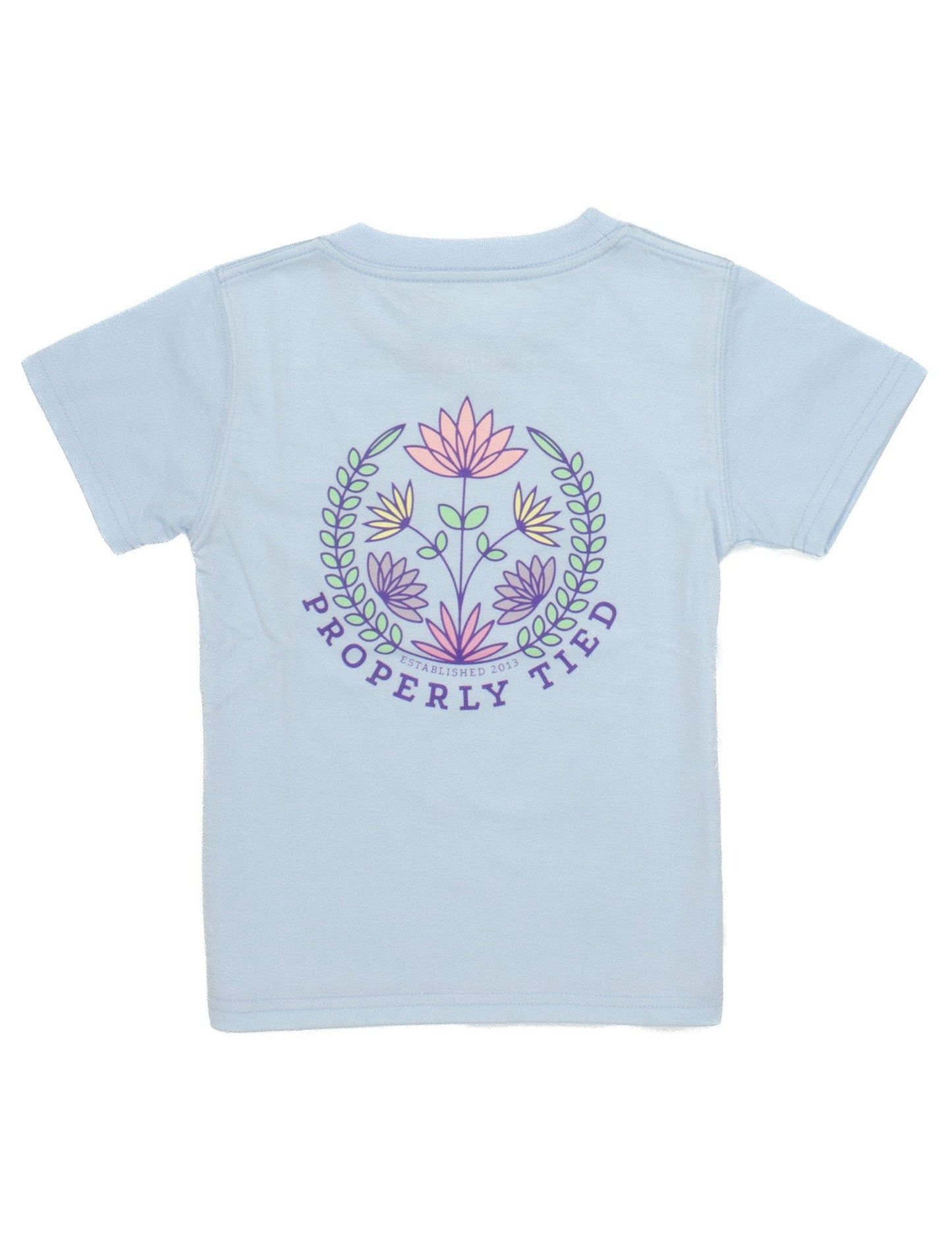 Periwinkle Floral Short Sleeve Shirt