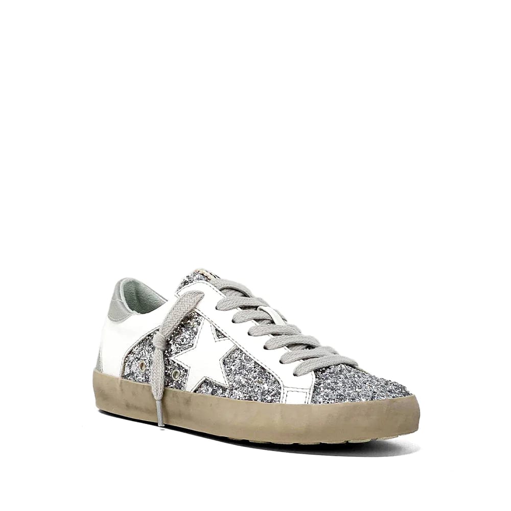 Paris Silver & White Sneaker