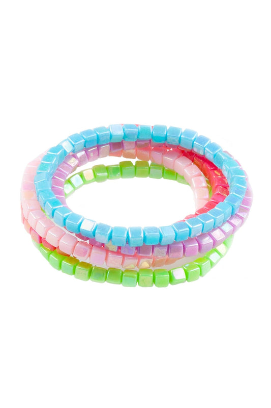 Multi-Color Square Bracelet (Set of 5)