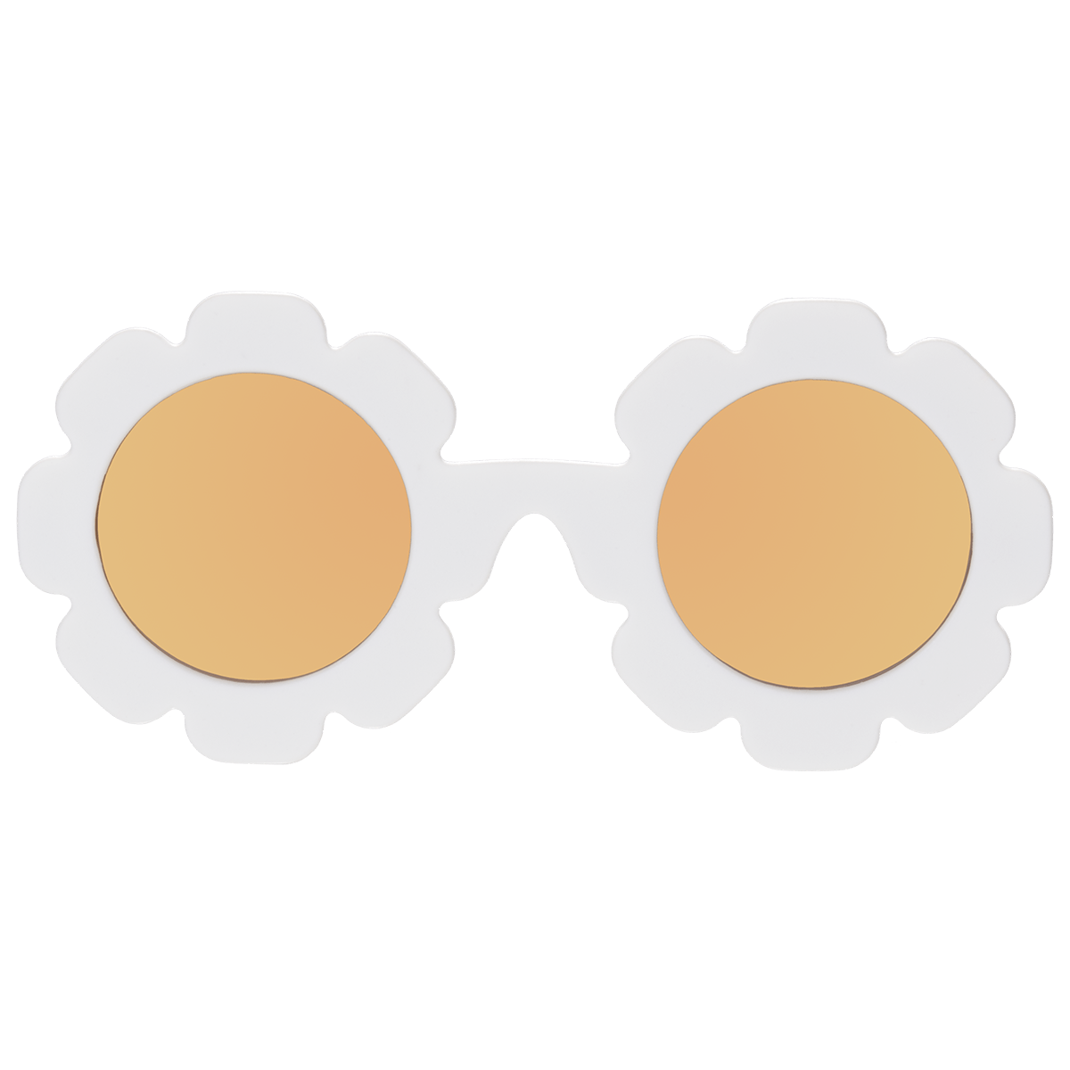 "Daisy" and "Flower Child" Polarized Sunglasses, White or Peach