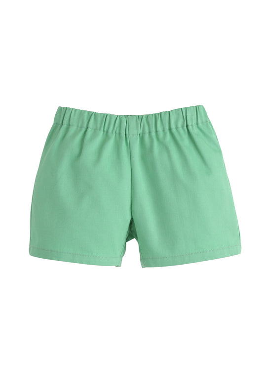 Basic Twill Shorts - Green