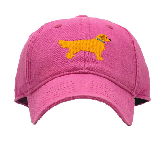 Golden Retriever Hat, Bright Pink
