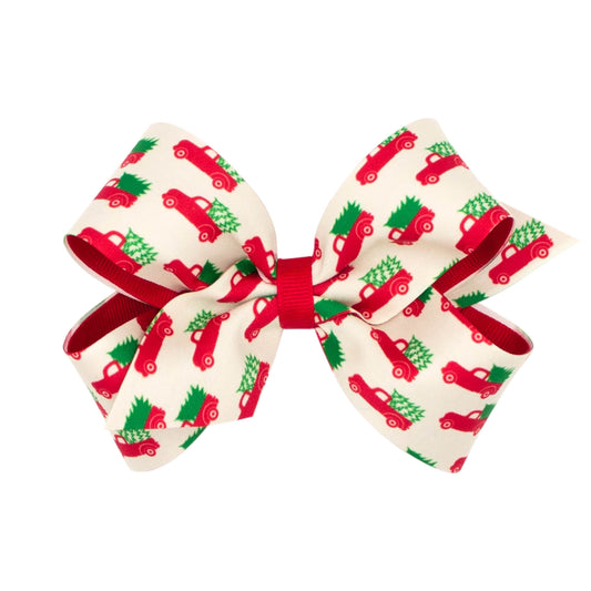 Christmas Truck Hairbow by WeeOnes