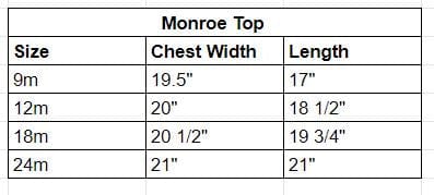 Monroe Top (Custom, Choose your Fabric)