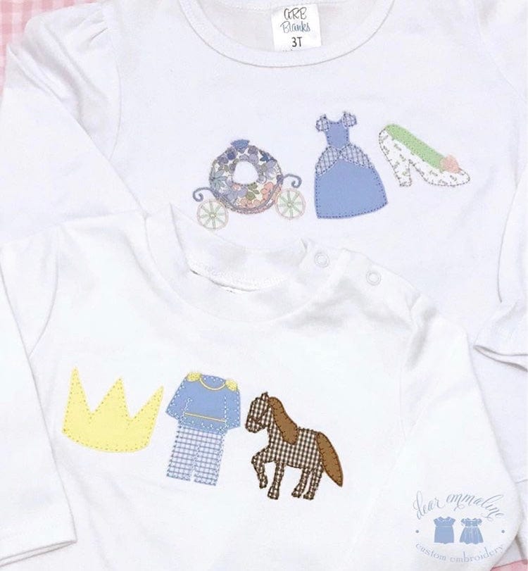 Prince Charming Row Applique Shirt