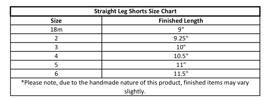 Straight Leg Shorts (Custom, Choose your Fabric)