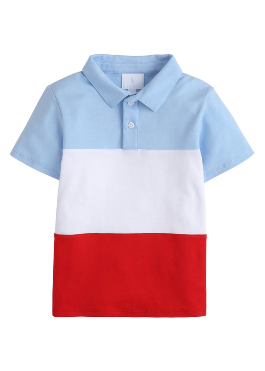 Short Sleeve Polo, Colorblock